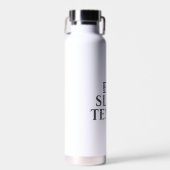 Eet slaap tennis witte water fles (Voorkant)