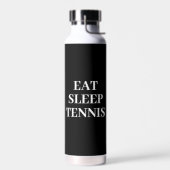 Eet slaap tennis zwart water fles (Links)