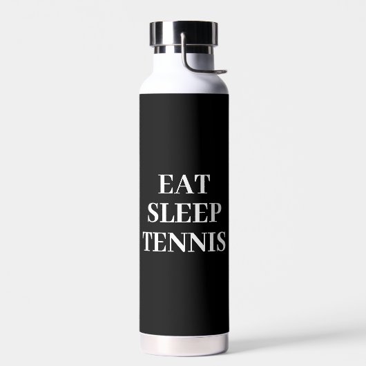 Eet slaap tennis zwart water fles (Links)