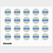 Eet slaap Thailand Ronde Sticker (Vel)