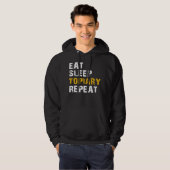 eet slaap Topiary Hoodie (Voorkant volledig)