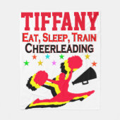 EET SLAAP TREIN CHEERLEADING CUSTOM DEKEN (Voorkant)