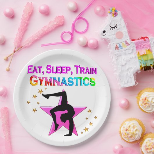 EET, SLAAP TREIN GYMNASTIEK PAPIEREN BORDJE (Feest)