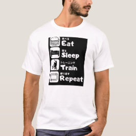 Eet, slaap, trein, herhaling t-shirt