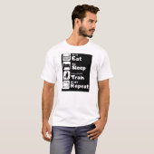 Eet, slaap, trein, herhaling t-shirt (Voorkant volledig)