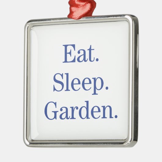 Eet. Slaap. Tuin. Metalen Ornament (Links)