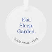 Eet. Slaap. Tuin. Ornament (achterkant)