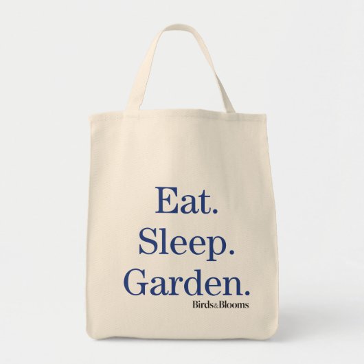 Eet. Slaap. Tuin. Tote Bag (Voorkant)