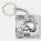 Eet. Slaap. Vape. Pro Vaping T-shirt Sleutelhanger (voorkant)