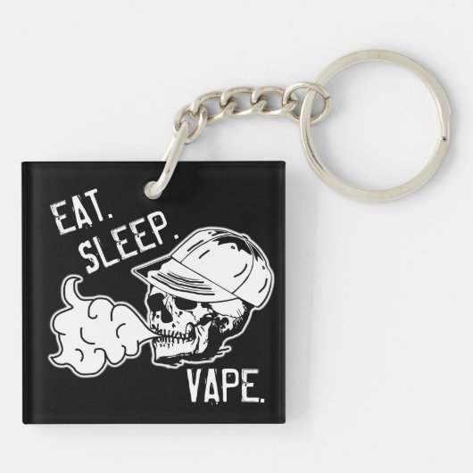 Eet. Slaap. Vape. Vape Life. Pro Vaping T Sleutelhanger (Achterkant)