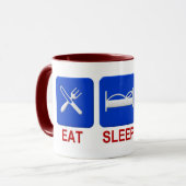 Eet, slaap, verkoop mok (Voorkant links)