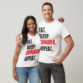 Eet, slaap, verover, herhaal. t-shirt (Unisex)