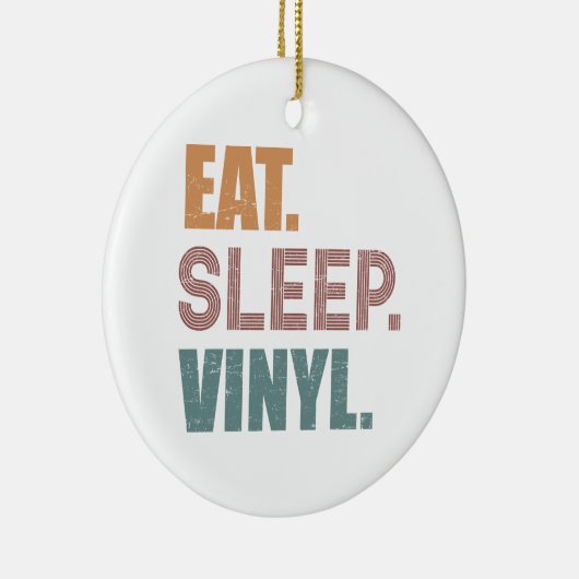 Eet. Slaap. Vinyl. Keramisch Ornament (Rechts)