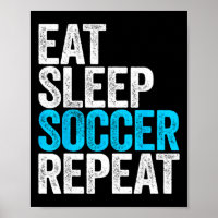 Eet Slaap Voetbal Herhaal T-shirt Mannen Vrouwen K