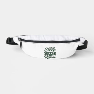 Eet Slaap Voetbal Herhaal Vintage Shirt Ontwerp_1 Heuptasje