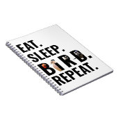 Eet Slaap Vogel Herhaal Vogel Watcher Notitieboek (Rechterzijde)