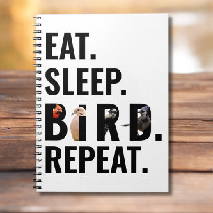 Eet Slaap Vogel Herhaal Vogel Watcher Notitieboek