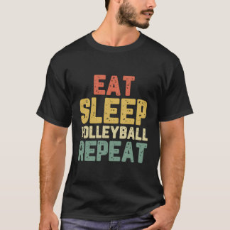 Eet Slaap Volleybal Cool Funny Lover Gift  T-shirt