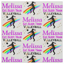 EET, SLAAP VOLLEYBAL GEPERSONALISEERDE STOF