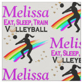 EET, SLAAP VOLLEYBAL GEPERSONALISEERDE STOF (Close Up)