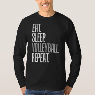 Eet slaap volleybal Herhaal cool voor volleybal sp T-shirt