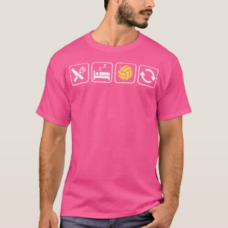 Eet Slaap Volleybal Herhaal voor Volleybal Liefheb T-shirt