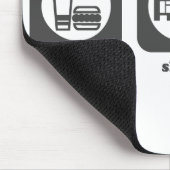 Eet. Slaap. Volleybal. Mousepad Muismat (Hoek)