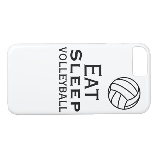 Eet. Slaap. VolleybalHoesje Case-Mate iPhone Case (Achterkant (Horizontaal))