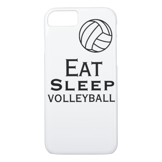 Eet. Slaap. VolleybalHoesje Case-Mate iPhone Case (Achterkant)