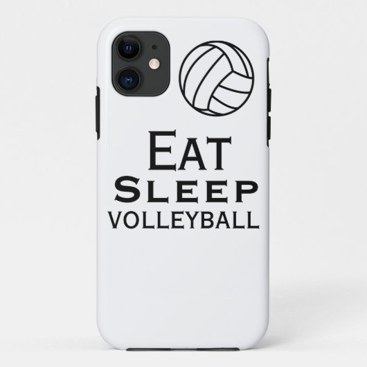 Eet. Slaap. VolleybalHoesje Case-Mate iPhone Case (Achterkant)
