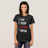 Eet slaap VR chat herhaal T-shirt (Voorkant volledig)