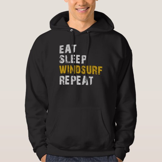 Eet slaap Windsurf Hoodie (Voorkant)