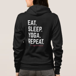 Eet. Slaap. Yoga. Herhaal. | Ritssluiting Hoodie