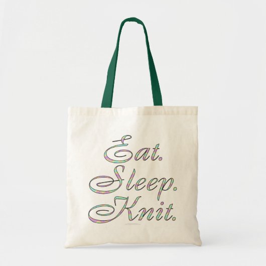 Eet. Slaap. Zonneklep. (canvas tas) Tote Bag (Voorkant)