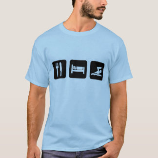 Eet Slaap zwemmen T-shirt