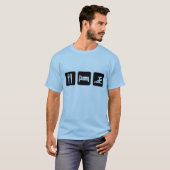 Eet Slaap zwemmen T-shirt (Voorkant volledig)