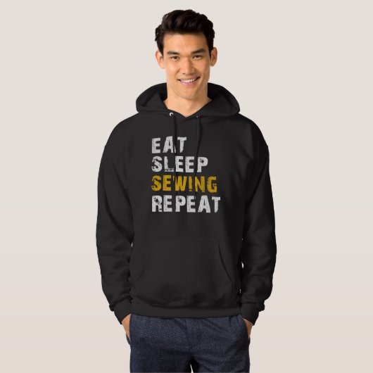 eet slaap zweten hoodie (Voorkant volledig)