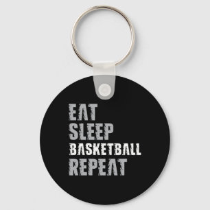 Eet Slaapbasketbal Herhaal Kerstmis voor Tiener Ad Sleutelhanger
