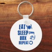 Eet slaapbox sleutelhanger (Voorkant)