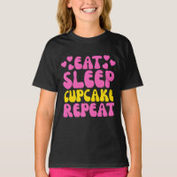 Eet slaapcupcake Herhaal