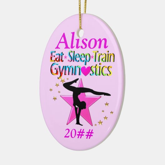 EET SLAAPGYMNASTIEK GEPERSONALISEERD ORNAMENT (Links)