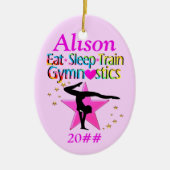 EET SLAAPGYMNASTIEK GEPERSONALISEERD ORNAMENT (Voorkant)