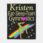 EET SLAAPGYMNASTIEK GEPERSONALISEERDE DEKEN (Voorkant)