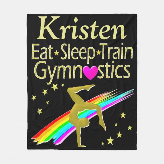 EET SLAAPGYMNASTIEK GEPERSONALISEERDE DEKEN (Voorkant)