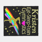 EET SLAAPGYMNASTIEK GEPERSONALISEERDE DEKEN (Voorkant (Horizontaal))