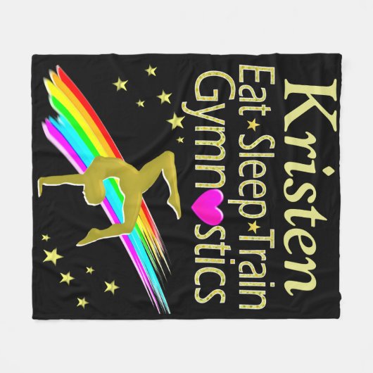 EET SLAAPGYMNASTIEK GEPERSONALISEERDE DEKEN (Voorkant (Horizontaal))