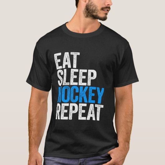 Eet Slaaphockey Repea T-shirt (Voorkant)