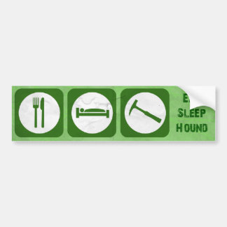 Eet-slaaphond Bumpersticker