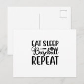 Eet-slaaphonkbal-herhaling Briefkaart (Voorkant / Achterkant)