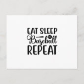 Eet-slaaphonkbal-herhaling Briefkaart (Voorkant)